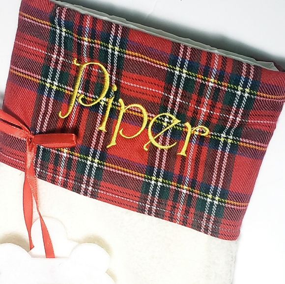 Personalized Pet Xmas Stocking - PIPER - Picture 3 of 4
